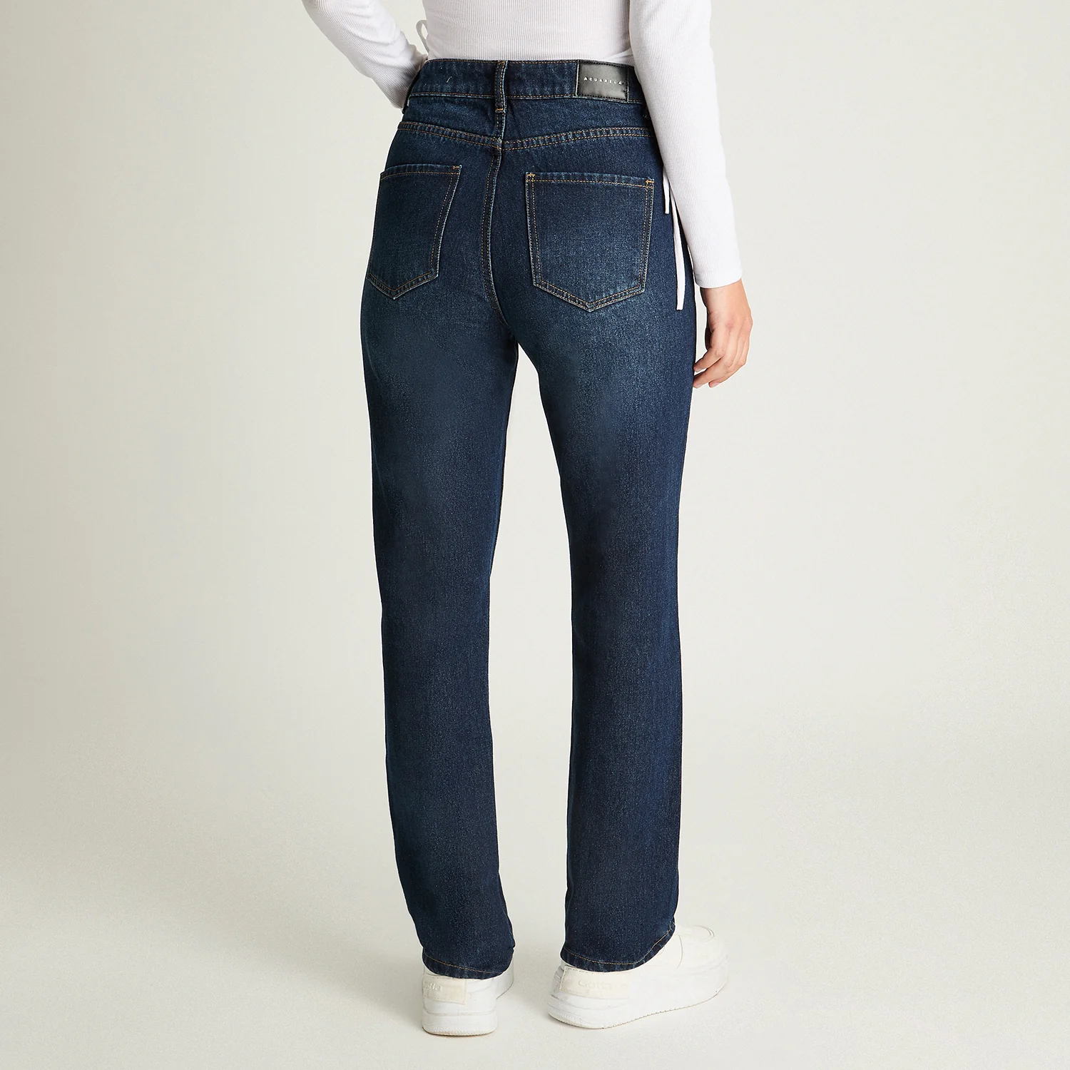Jeans Rigido Fit Recto Básico Azul Marino A2221 - Imagen 2